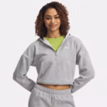 UA Rival Fleece Piped Women's ½ Zip Hoodie