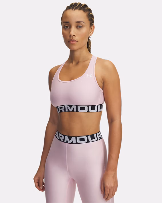 HeatGear® Armour Mid Branded Women's Sports Bra