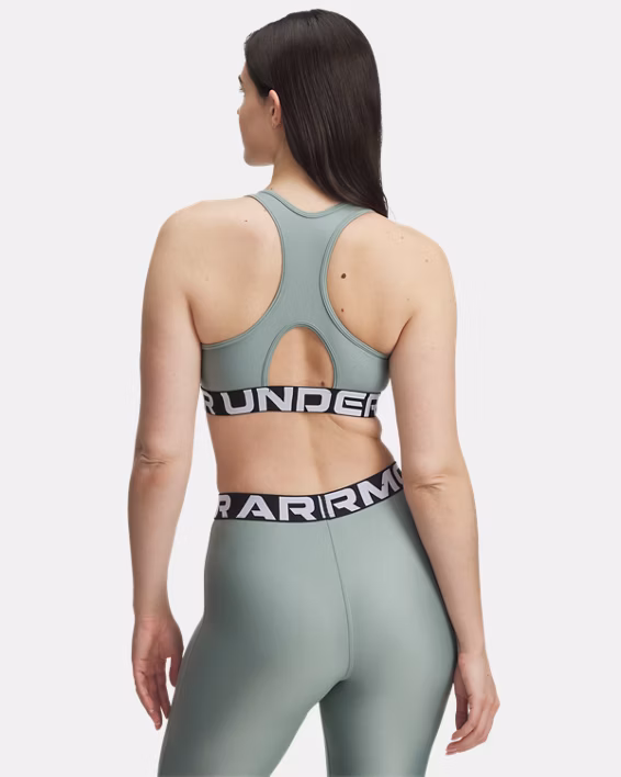 HeatGear® Armour Mid Branded Women's Sports Bra
