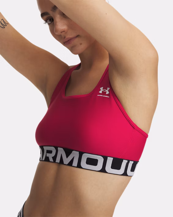 HeatGear® Armour Mid Branded Women's Sports Bra