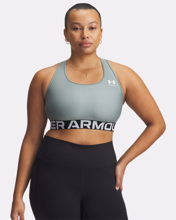 HeatGear® Armour Mid Branded Women's Sports Bra