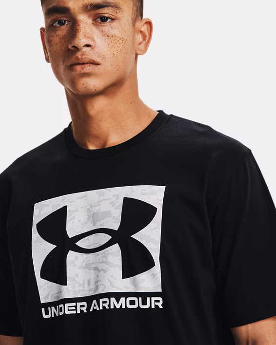 UA ABC Camo Boxed Logo Men's Short Sleeve