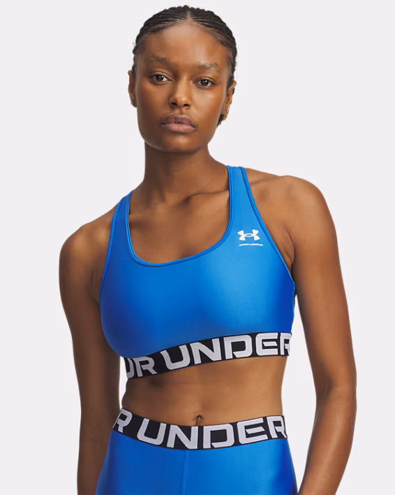 HeatGear® Armour Mid Branded Women's Sports Bra