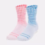 UA Sportstyle Cotton Scrunch Unisex 2-Pack Crew Socks