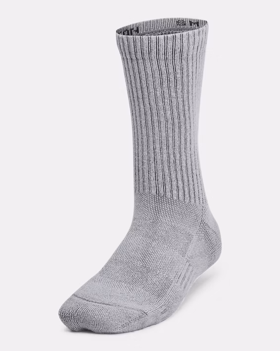 UA Training Cotton Kids' 6-Pack Crew Socks