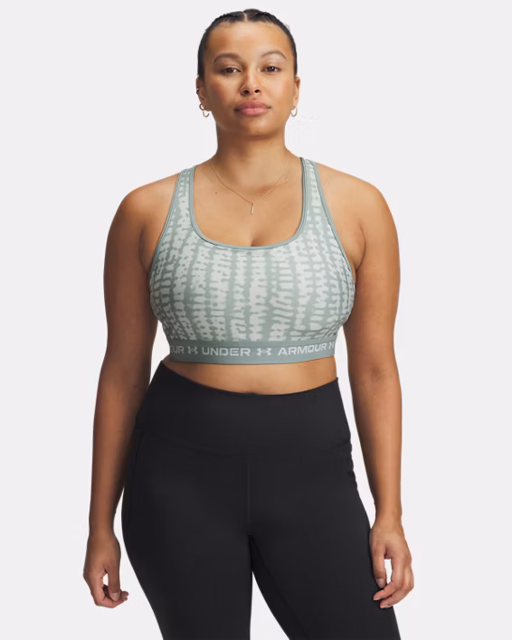 Armour® Mid Crossback Printed Women's Sports Bra