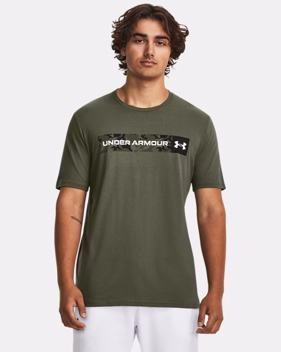 UA Camo Chest Stripe Men's Short Sleeve