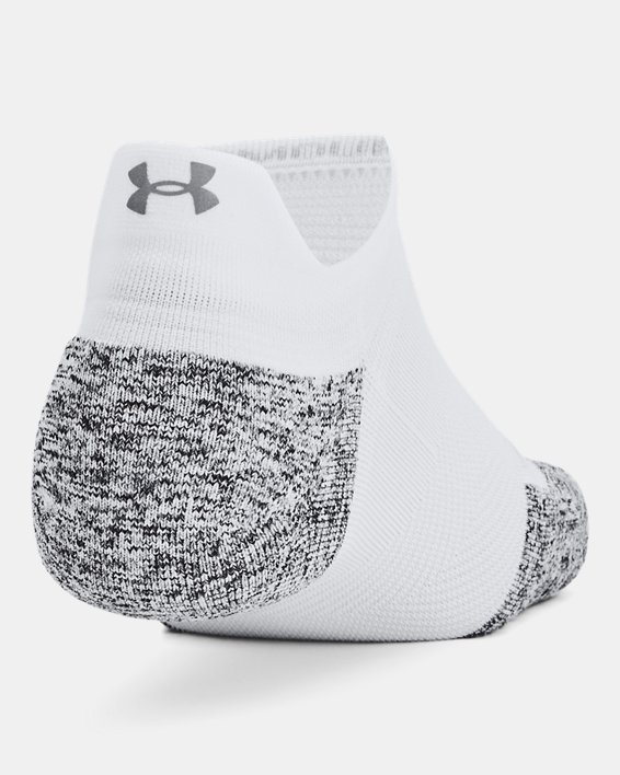 UA ArmourDry® Unisex Run Cushion 3-Pack No Show Socks
