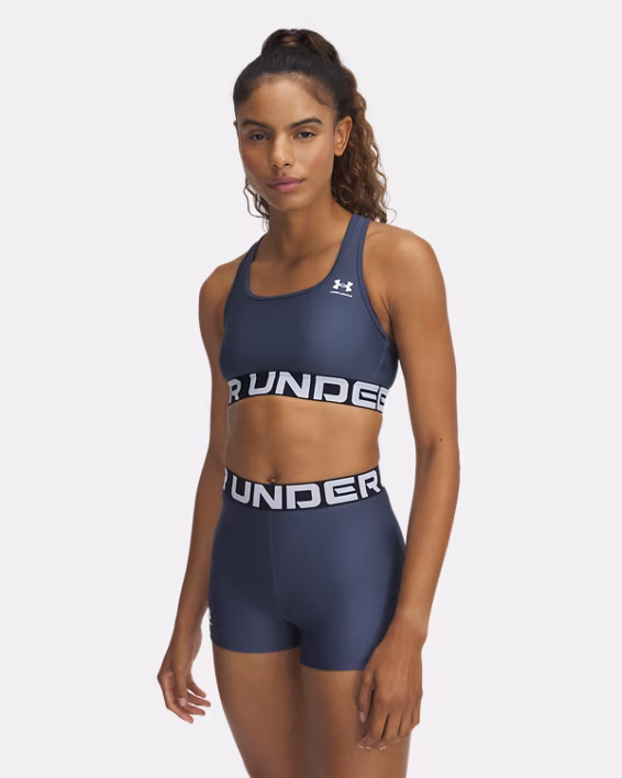 HeatGear® Armour Mid Branded Women's Sports Bra