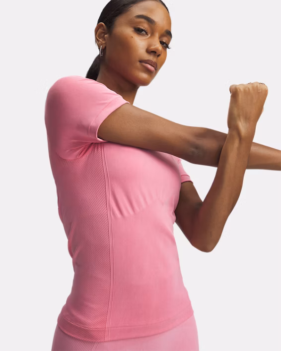 UA Vanish Seamless Washed Women's Short Sleeve