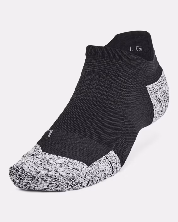UA ArmourDry® Unisex Run Cushion 3-Pack No Show Socks