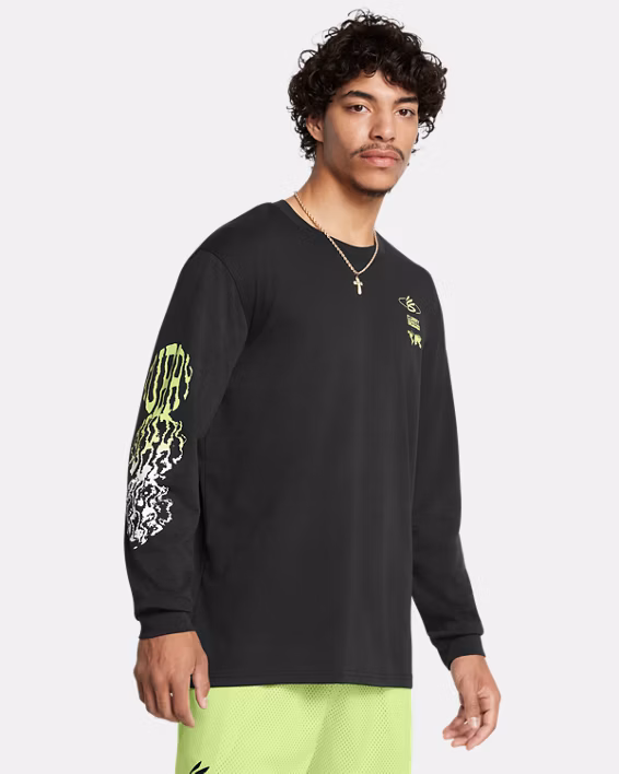 Curry Verbiage Heavyweight Men's Long Sleeve