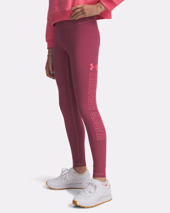 UA Motion Branded Girls' Leggings