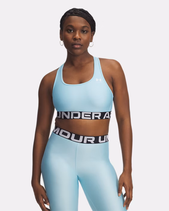 HeatGear® Armour Mid Branded Women's Sports Bra