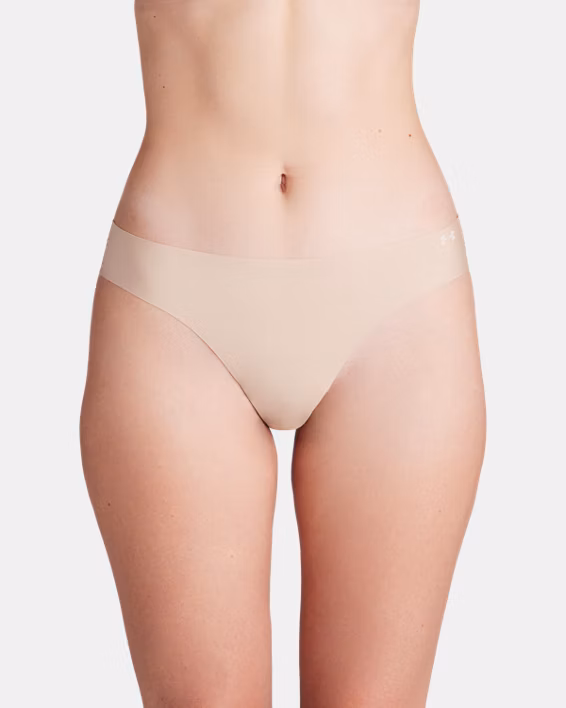 UA Pure Stretch Women's 3-Pack No Show Thong