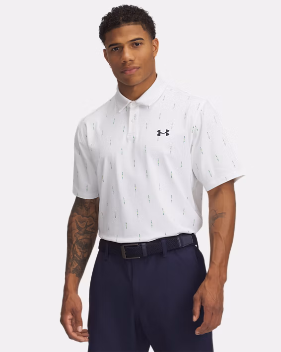 UA Tee To Green Printed Men's Polo