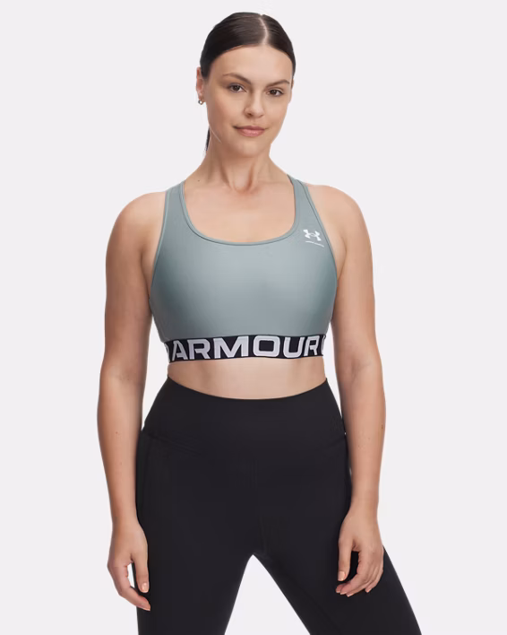 HeatGear® Armour Mid Branded Women's Sports Bra