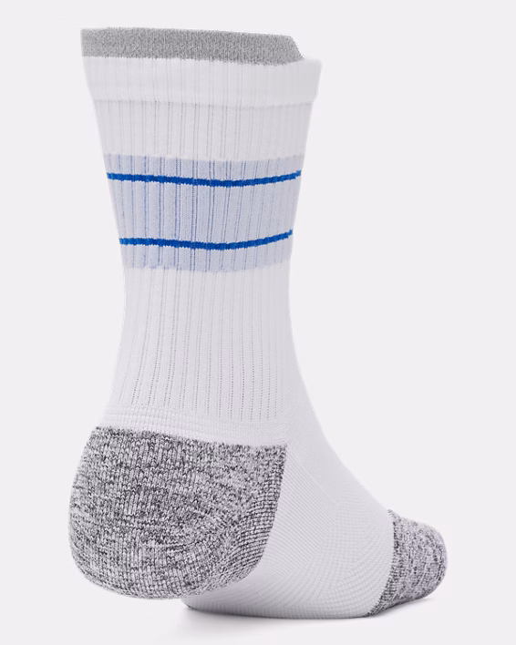 UA ArmourDry® Run Cushion Unisex 3-Pack Mid-Crew Socks