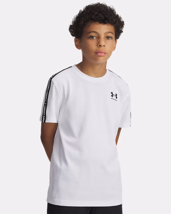 UA Sportstyle Taped Boys' Short Sleeve