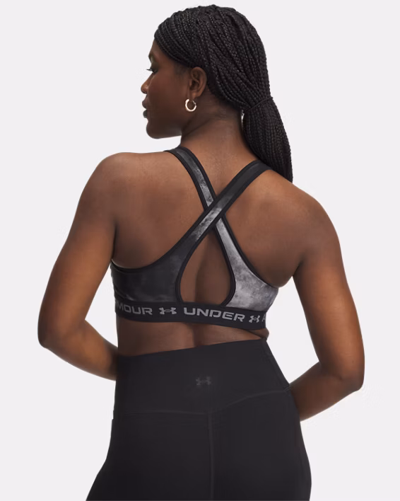 Armour® Mid Crossback Printed Women's Sports Bra