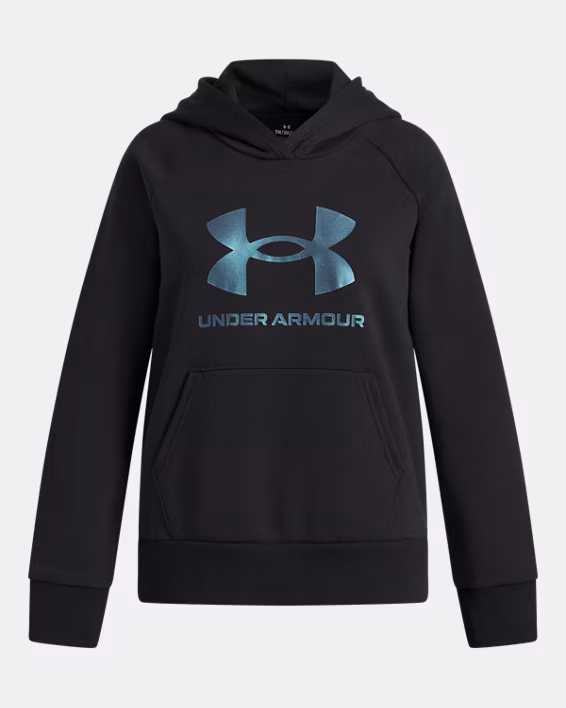 UA Rival Fleece Shimmer Girls' Hoodie