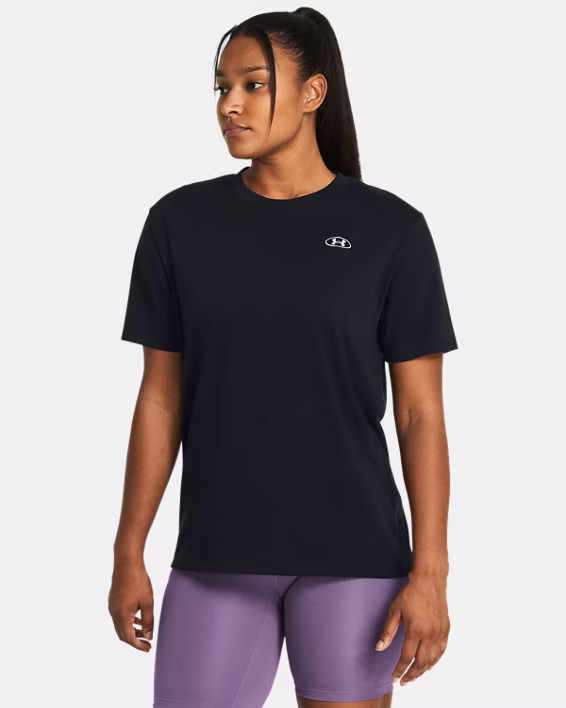 UA Heavyweight Embroidered Patch Women's Boyfriend Oversized Short Sleeve