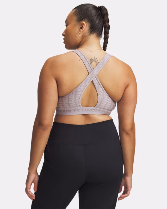 Armour® Mid Crossback Printed Women's Sports Bra