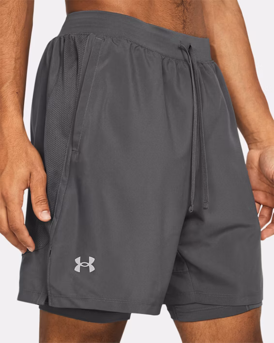 UA Launch Men's 2-in-1 18 cm Shorts