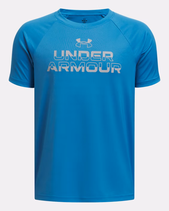 UA Tech™ Split Wordmark Boys' Short Sleeve