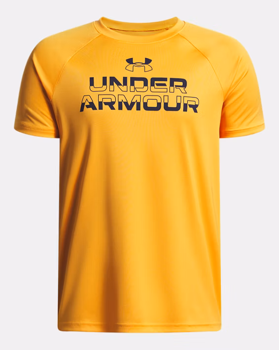 UA Tech™ Split Wordmark Boys' Short Sleeve