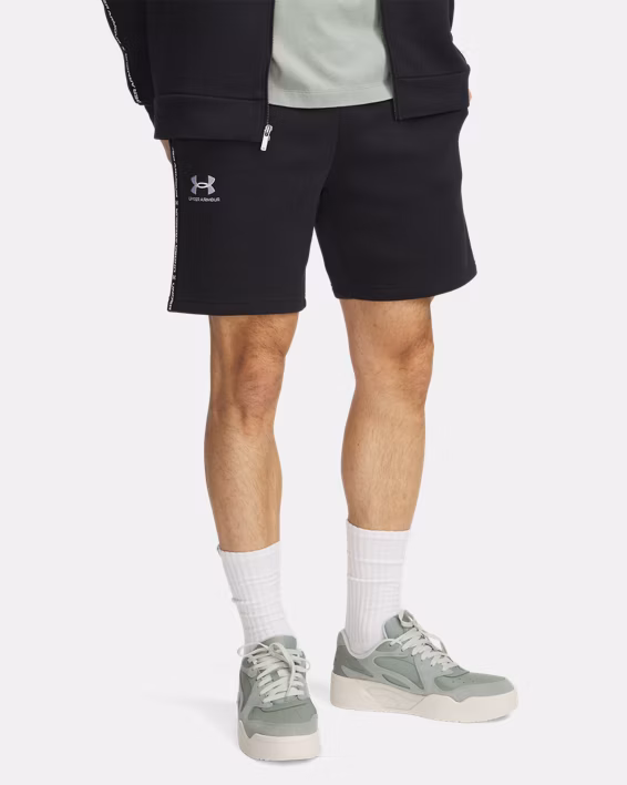 UA Icon Fleece Taping Men's 20 cm Shorts