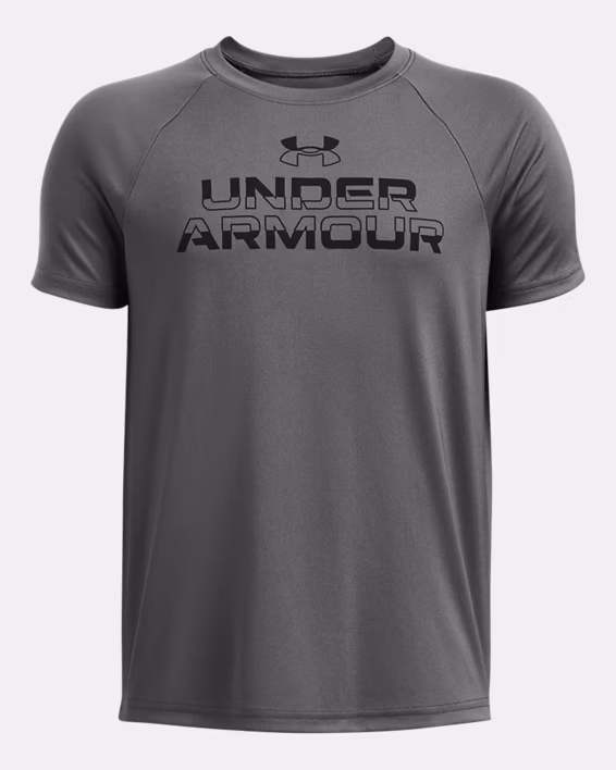 UA Tech™ Split Wordmark Boys' Short Sleeve