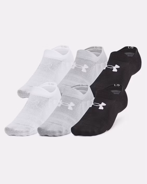 UA Essential Ultra Unisex 6-Pack Low Socks