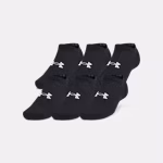 UA Training Cotton Unisex 3-Pack No Show Socks