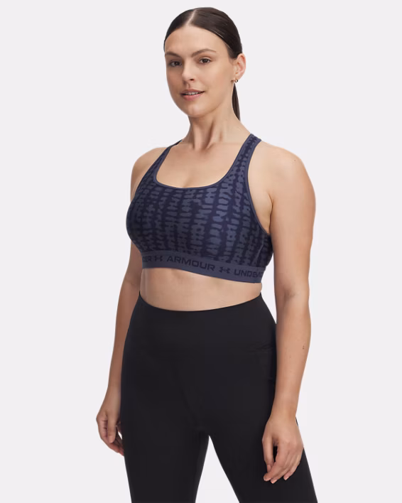 Armour® Mid Crossback Printed Women's Sports Bra