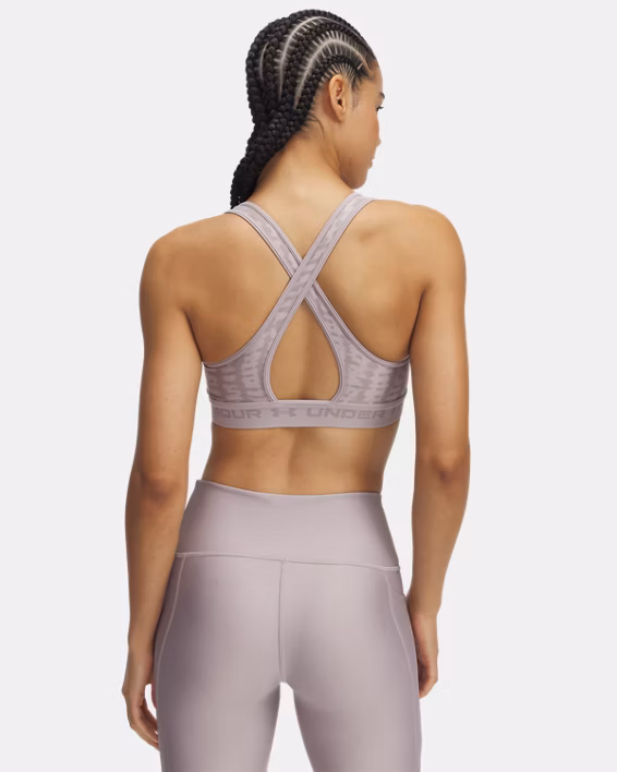 Armour® Mid Crossback Printed Women's Sports Bra