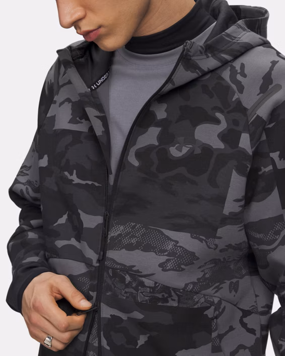 UA Unstoppable Fleece Camo Men's Full Zip