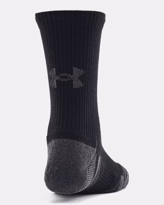 UA Performance Tech Kids' 3-Pack Crew Socks