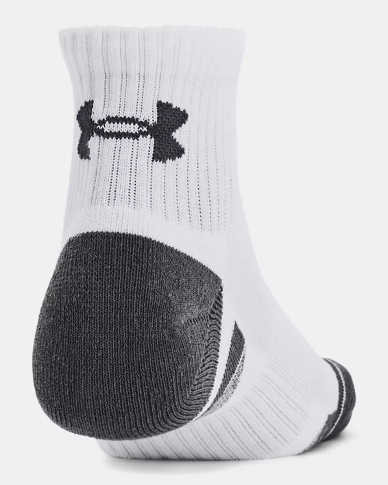 UA Performance Cotton Unisex 3-Pack Quarter Socks