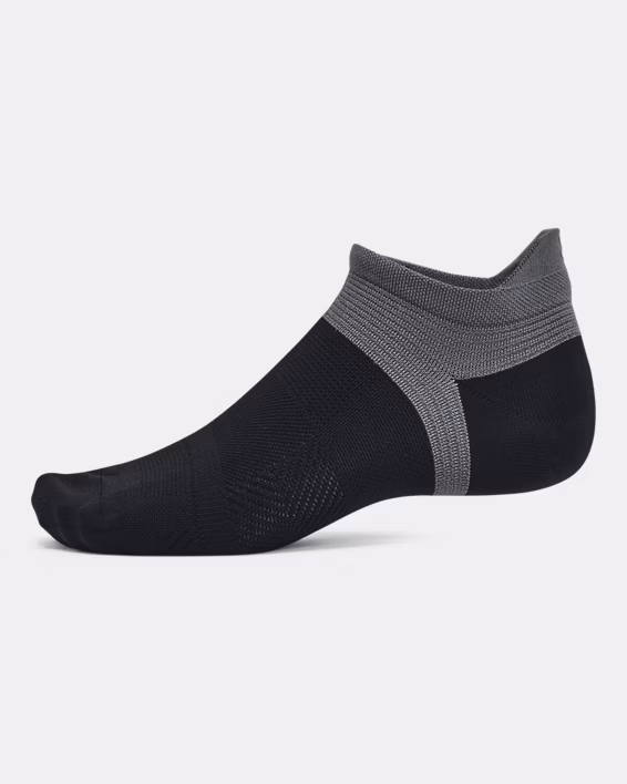UA ArmourDry® Run Lite Unisex 3-Pack No Show Tab Socks