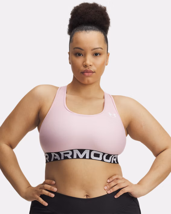 HeatGear® Armour Mid Branded Women's Sports Bra