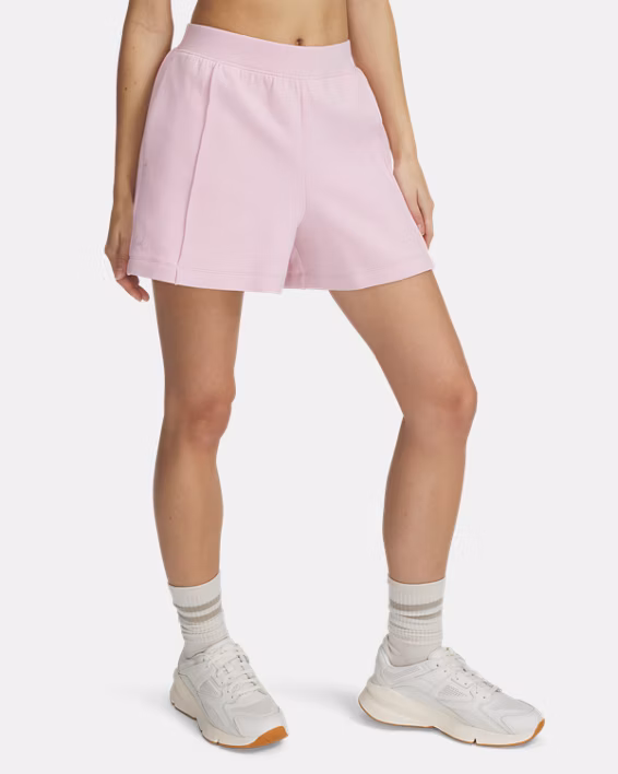 UA Unstoppable Fleece Women's 10 cm Shorts