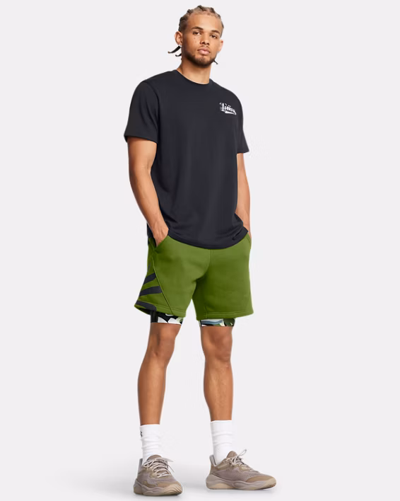 Curry Splash Fleece Men's 18 cm Shorts