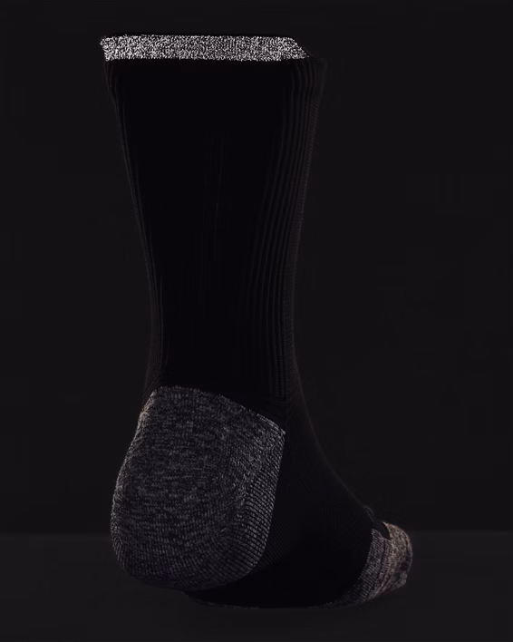 UA ArmourDry™ Run Cushion Unisex Mid-Crew Socks