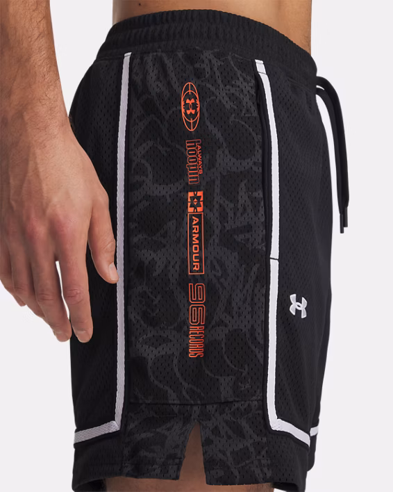 UA Zone Pro Mesh Printed Men's 18 cm Shorts