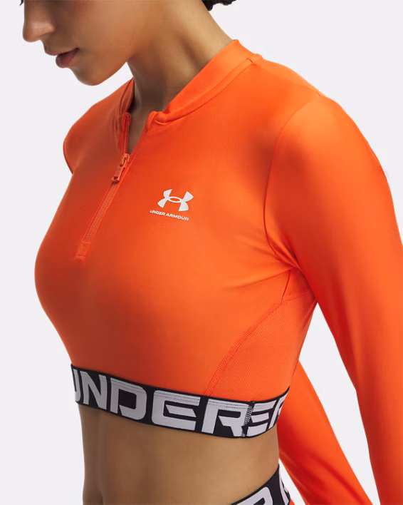 HeatGear® Rib Women's ¼ Zip Long Sleeve