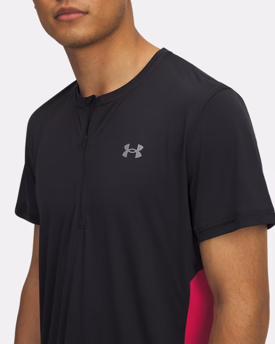 UA Trail Run Men's Zip Short Sleeve