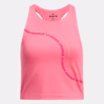 UA Motion Branded Girls' Crop Tank