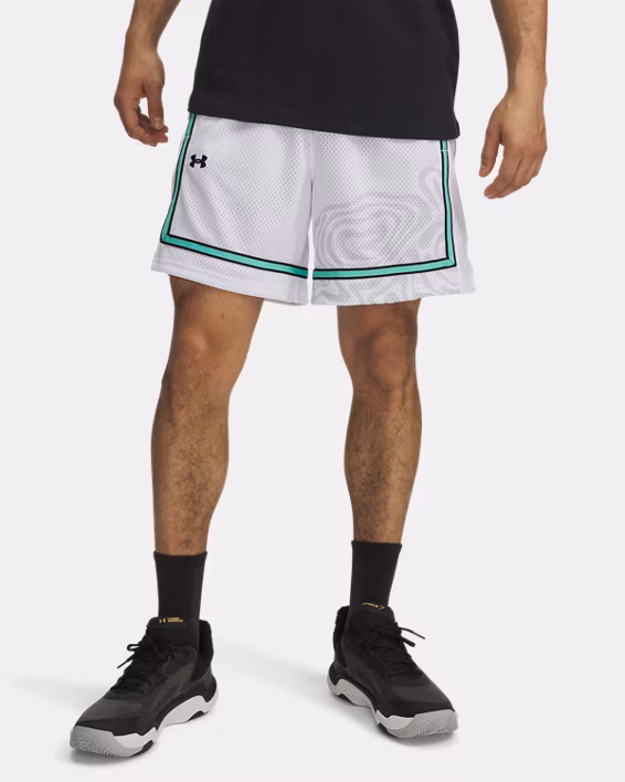 UA Zone Pro Mesh Printed Men's 18 cm Shorts