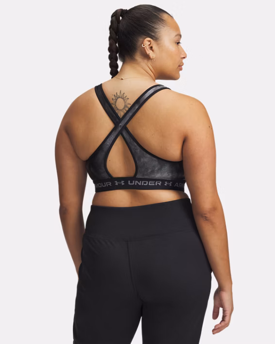 Armour® Mid Crossback Printed Women's Sports Bra